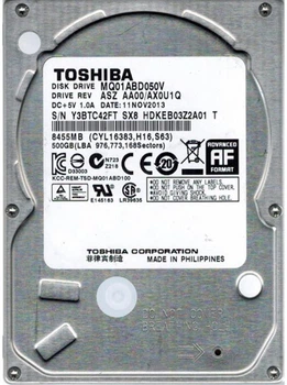Накопичувач HDD 2.5" SATA 500GB Toshiba 5400rpm 8MB (MQ01ABD050V) Refurbished 2.5" 20322