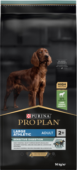 Сухой корм Purina PRO PLAN Large Athletic Adult 2+ Sensitive Digestion для взрослых собак больших пород атлетического телосложения с чувствительным пищеварением, с ягненком 14 кг (7613035415591)