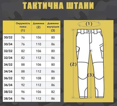 Мужские брюки «Kayman» черный цвет Полиция с усиленными зонами и накладными карманами Rip-stop 32-32