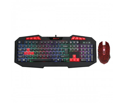 Комплект XTRIKE ME MK-503 USB, Black, підсвічування RGB, Gaming, кабель 1.5м (6932391922088)