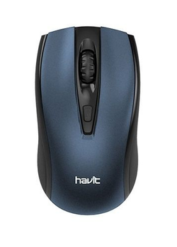 Мышь беспроводная Havit hv-ms858gt, Black/Blue, usb, 2.4GHz, 600/1200/1600 dpi, до 10 м, 2xAAA (6939119026721)