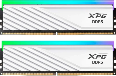 Pamięć RAM ADATA DDR5-6000 32768MB PC5-48000 (Kit of 2x16384) XPG Lancer Blade RGB White (AX5U6000C3016G-DTLABRWH)