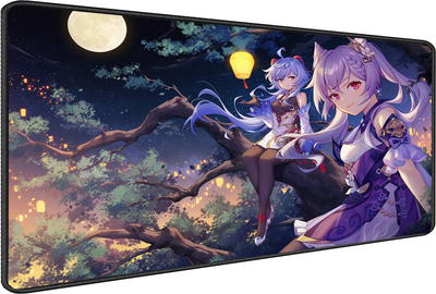 Игровая поверхность (Коврик для мышки) SHLab Genshin Impact Keqing and Ganyu SHM-871 (90х40 см) (34611)