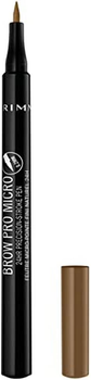 Pisak do brwi Rimmel Brow Pro Micro 24hr Precision-Stroke Pen 001 Blonde 1 ml (3614228984348)