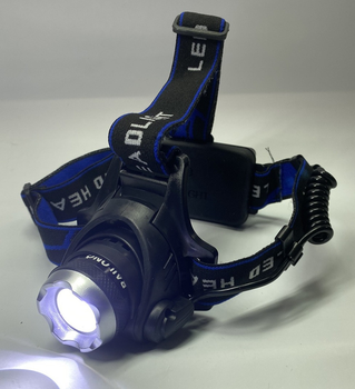 Налобный фонарь Police 204C (BL-6699) - 28000W , Т6, zoom, аккумуляторный, от USB