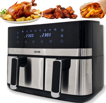 Аерофритюрка двокамерна DMS HF-10E Duo 2800 Вт 6/4 л