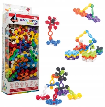 Klocki konstrukcyjne Askato Blocks of Little Geniuses Mini Balls 130 elementów (6901440118451)