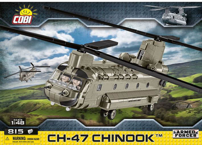 Klocki konstrukcyjne Cobi CH-47 Chinook 815 elementów (5902251058074)