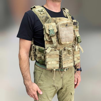 Плитоноска с подсумками объемными, Жандарм, с системой МОЛЛИ, MIKADO, plate carrier molle placard