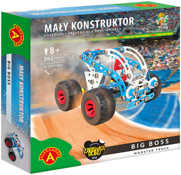 Małe klocki konstrukcyjne Alexander Big Boss Monster Truck 202 elementy (5906018019193)