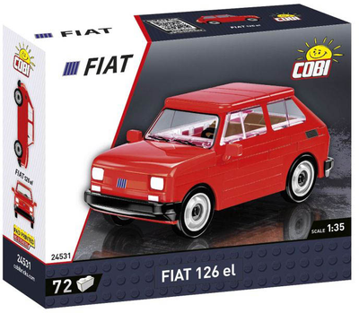Konstruktor Cobi Fiat 126p EL 72 elementów (5902251245313)