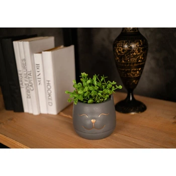Штучна квітка в горщику Decoramo, 9*14см, (DC-74) (65780-11)