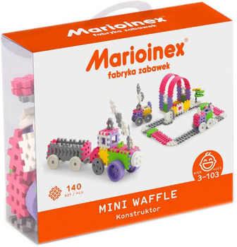 Klocki konstrukcyjne Marioinex Mini Waffle Dziewczynka 140 elementów (5903033902837)