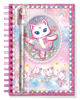Блокнот на спіралі Pulio Pecoware Cat Ballerina (5907543778111)