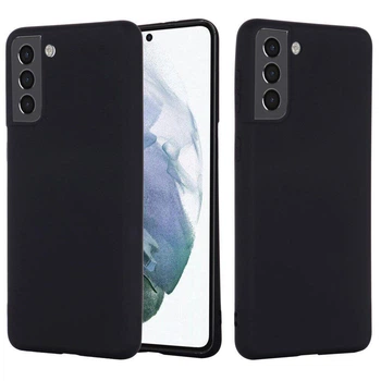 Чехол Fiji Full Soft Premium для Samsung Galaxy S22 (S901) противоударный бампер с микрофиброй Black