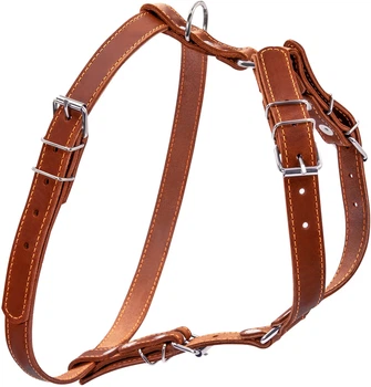 Шлея Collar одинарная для мелких и средних собак (ширина 20 мм, А:40-56 см, В:57-65 см) Коричневая (06366Collar)