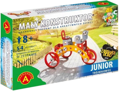 Маленький конструктор Alexander Junior Триколісний велосипед 54 деталей (5906018015614)