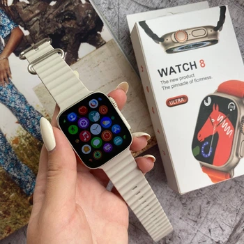 Смарт Часы GT9 ultra 49 мм Smart watch silver 8 серия серый