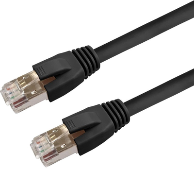 Patchcord LogiLink Cat 6a S/FTP PUR 10 m Black (4052792049824)