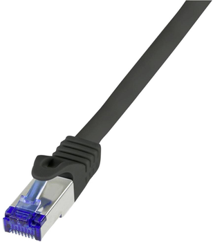 Patchcord LogiLink Cat 6a S/FTP Ultraflex 7.5 m Black (4052792055962)