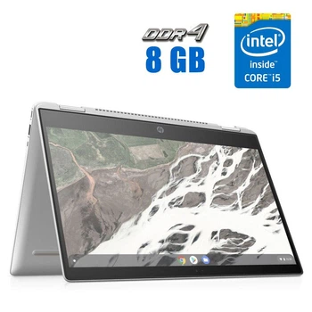 Ультрабук HP Chromebook x360 14 G1 / 14" (1920x1080) IPS Touch / Intel Core i5-8365U (4 (8) ядра по 1.6 - 4.1 GHz) / 8 GB DDR4 / 64 GB eMMC / Intel UHD Graphics 620 / WebCam / ChromeOS б/у