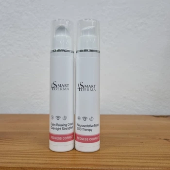 Набор Smart4Derma redness correct успокаивающая маска + ночной крем