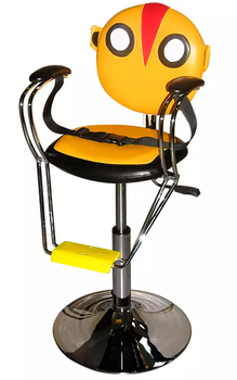 Парикмахерское кресло детское на гидравлике Hairmaster Chick, желто-оранжевое