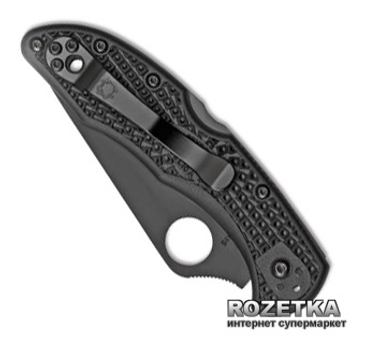 Кишеньковий ніж Spyderco Delica Black FRN Flat Ground C11FPBK (871186)