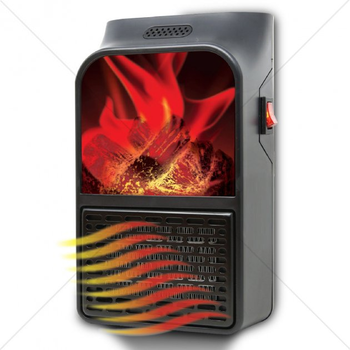Портативный обогреватель камин FLAME HEATER с LCD дисплеем и имитацией камина с пультом