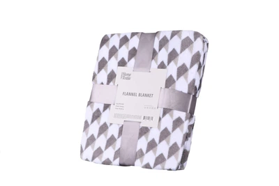 Плед Ardesto Flannel геометрия ART-0104-PB 160х200 см серый