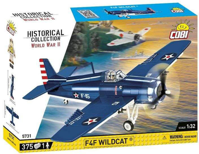 Конструктор Cobi Historical Collection World War II F4F Wildcat 375 деталей (5902251057312)