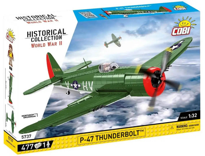 Конструктор Cobi Historical Collection World War II P47 Thunderbolt 477 деталей (5902251057374)