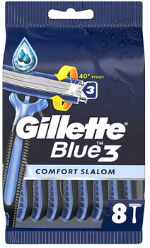 Набір бритв Gillette Blue 3 Comfort Slalom 8 шт (7702018613007)