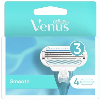 Змінні картриджі для гоління Gillette Venus Smooth для жінок 4 шт (7702018567492)
