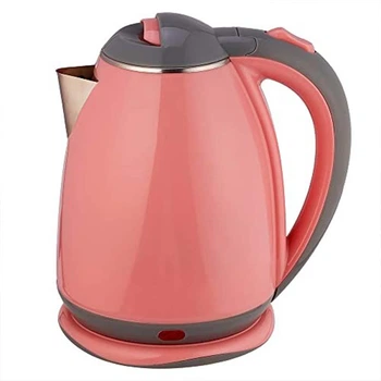 Электрический пластиковый чайник с металлической колбой Masterberg NAC-008 2L Розовый 1800Вт