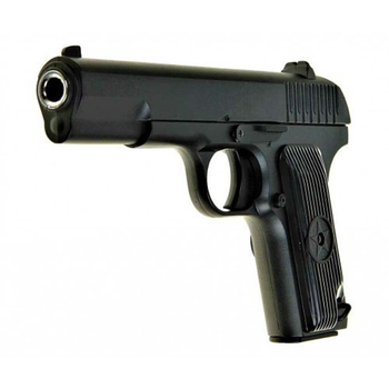 Дитячий страйкбольний пістолет ТТ "Тульський Токарєв" металевий з кульками Galaxy G33 Чорний