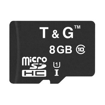 Карта Памяти T&G MicroSDHC 8gb 10 Class Чёрная 10/U1