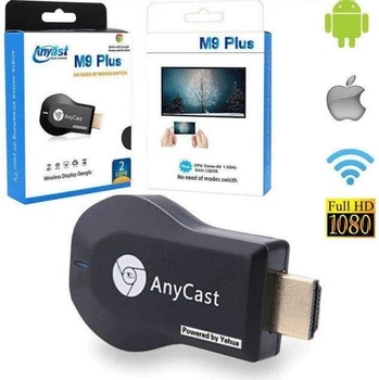 Медиаплеер с кабелем Miracast AnyCast M9 Plus HDMI с встроенным Wi-Fi модулем