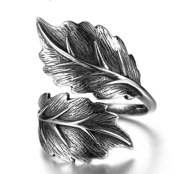 Кільце з срібла 925 проби "Magic leaves"