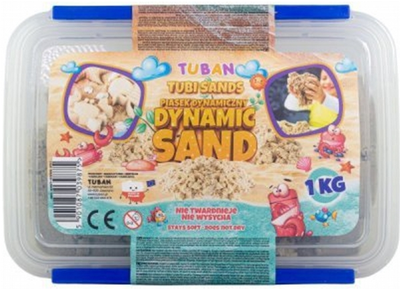 Кінетичний пісок Tuban Dynamic Sand Натуральний у коробці 1 кг (5901087039875)
