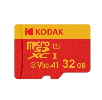 Високошвидкісна карта пам'яті Kodak micro SD/TF 32Гб червона