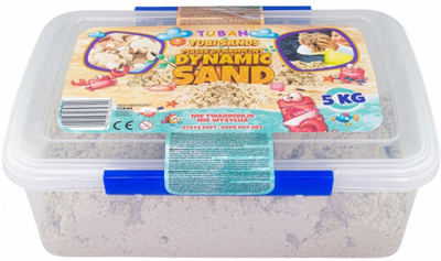 Кинетический песок Tuban Dynamic Sand Натуральный в коробке 5 кг (5901087039899)