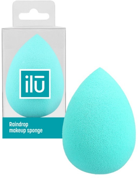 Спонж-крапля для макіяжу Ilu Sponge Raindrop Turquoise Бірюзовий (5903018901107)