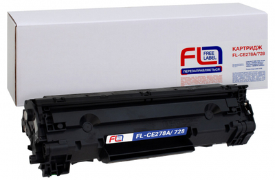 Картридж Free Label HP LJ CE278A / Canon 728 (FL-CE278A/728)