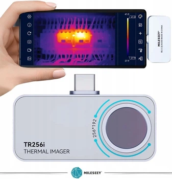 Профессиональная инфракрасная термо камера, пирометр, тепловизор Mileseey TR256i 50mK (256*192)