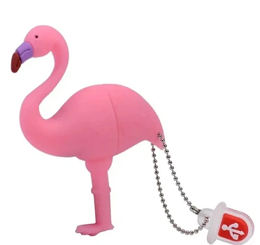 USB Флешка Брелок UDisc Розовый Фламинго 64Gb