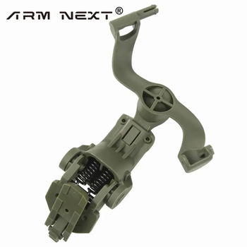 Кріплення чебурашки ARM Next S40 для навушників на шолом Оливковий (Kali)