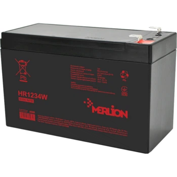 Аккумулятор мультигелевый MERLION HR1234W 12V 9.5 Ah High Rate AGM
