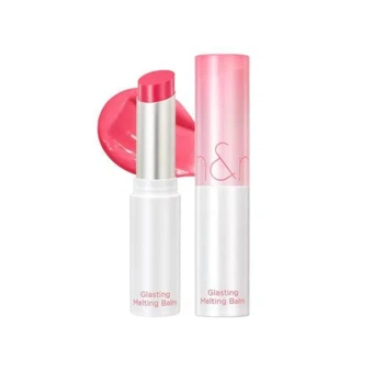 Глянцевый бальзам в нежно-розовом оттенке Rom&nd Glasting Melting Balm #02 Lovey Pink