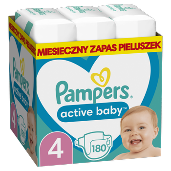 Підгузки Pampers Active Baby Розмір 4 (Maxi) 9-14 кг 180 шт. (8006540032725)